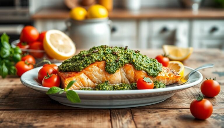 pesto salmon