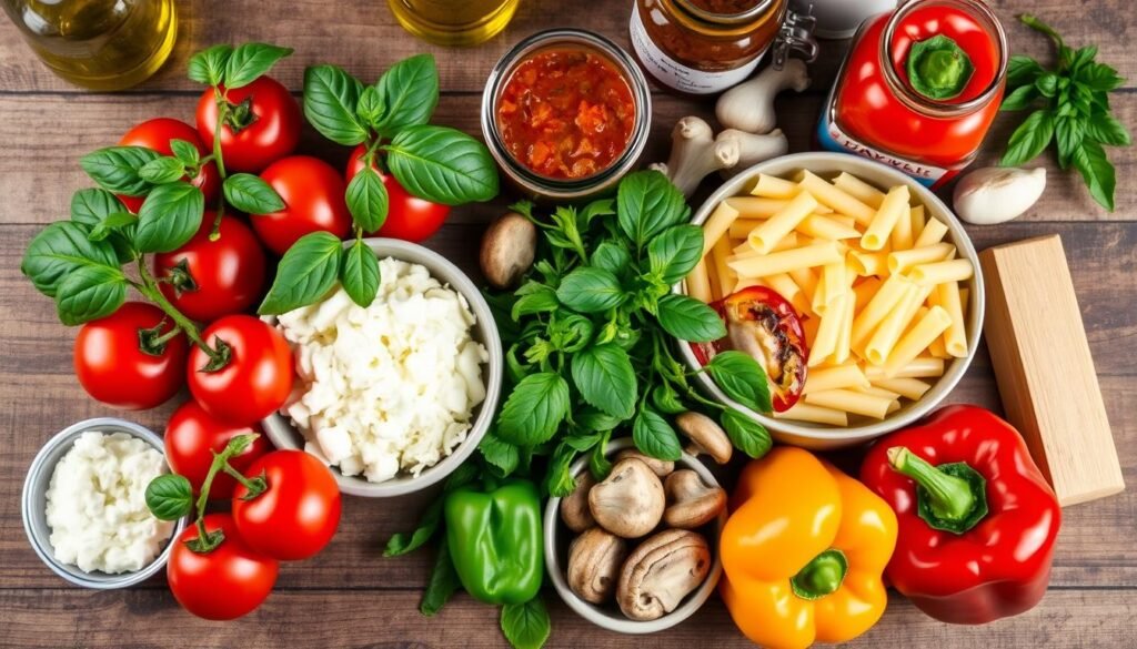 Vegetarian Ziti Ingredients